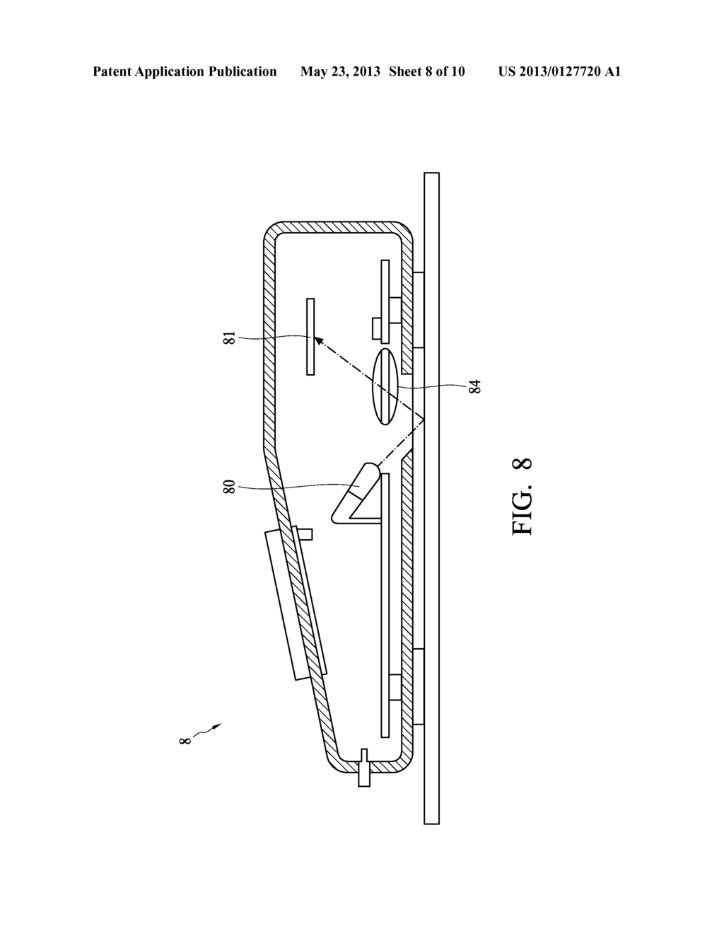 OPTICAL NAVIGATOR DEVICE AND ITS TRANSMISSION INTERFACE INCLUDING QUICK     BURST MOTION READOUT MECHANISM - diagram, schematic, and image 09