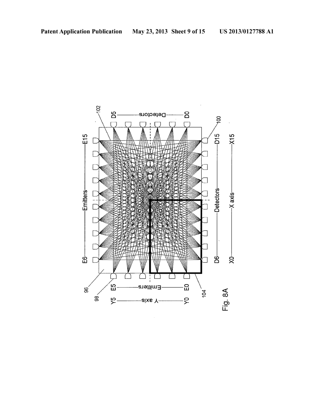 METHOD AND APPARATUS FOR DETECTING A MULTITOUCH EVENT IN AN OPTICAL     TOUCH-SENSITIVE DEVICE - diagram, schematic, and image 10