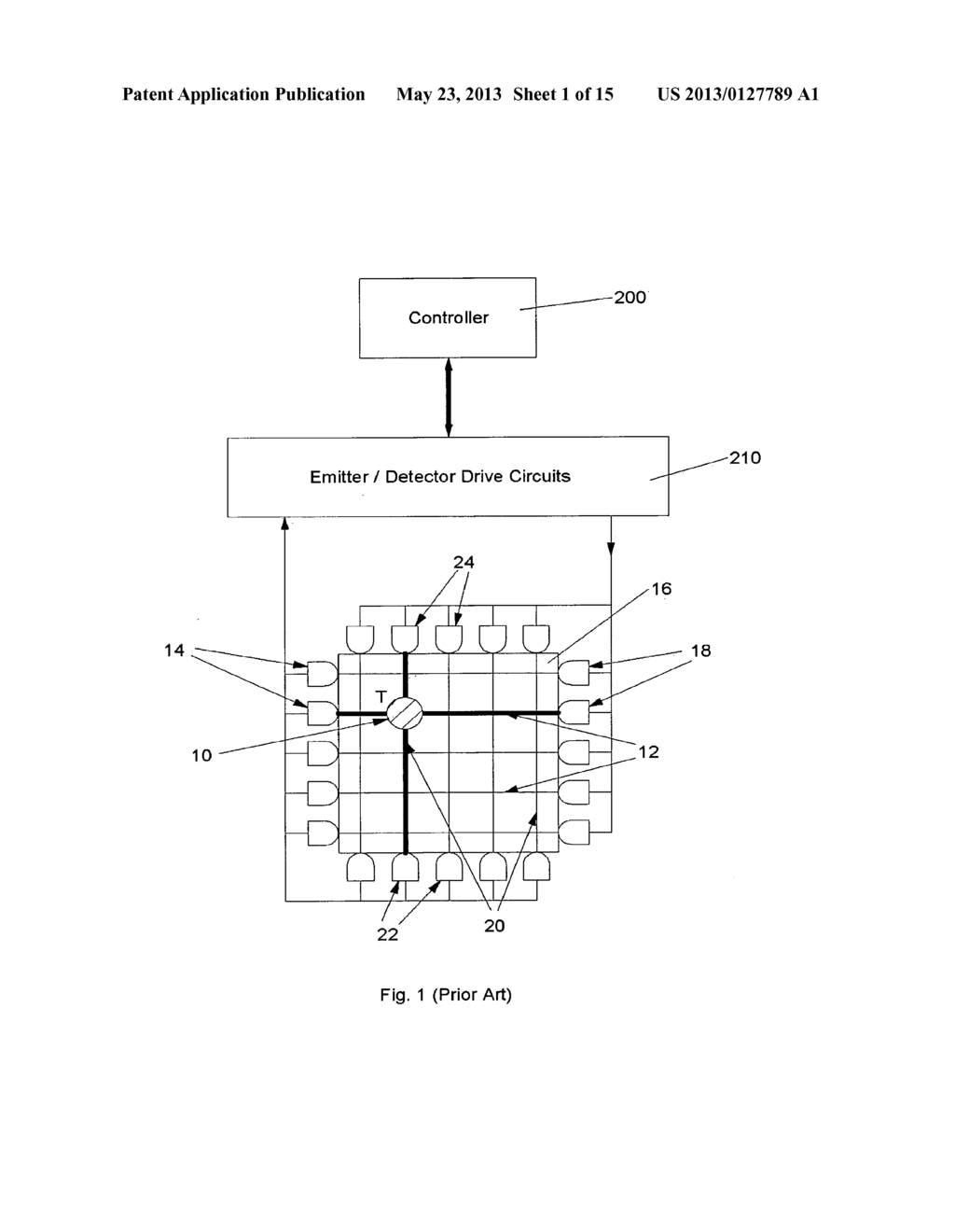 METHOD AND APPARATUS FOR DETECTING A MULTITOUCH EVENT IN AN OPTICAL     TOUCH-SENSITIVE DEVICE - diagram, schematic, and image 02