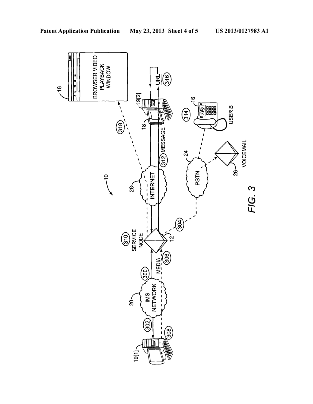 WEB BASED ACCESS TO VIDEO CONTENT ASSOCIATED WITH VOICEMAIL - diagram, schematic, and image 05