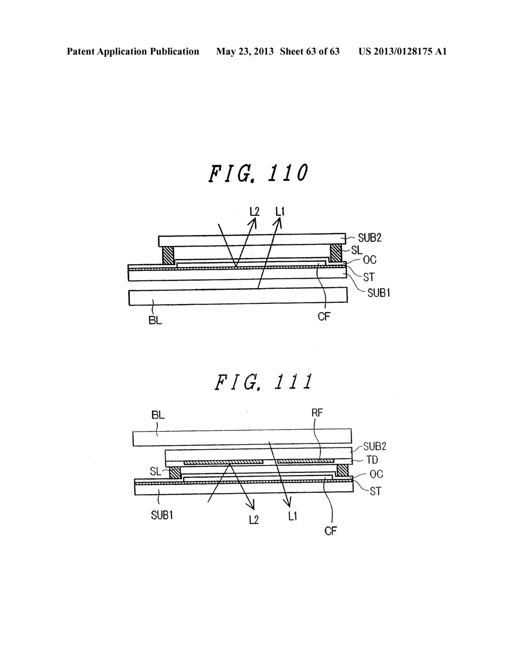 LIQUID CRYSTAL DISPLAY DEVICE, DISPLAY DEVICE AND MANUFACTURING METHOD     THEREOF - diagram, schematic, and image 64