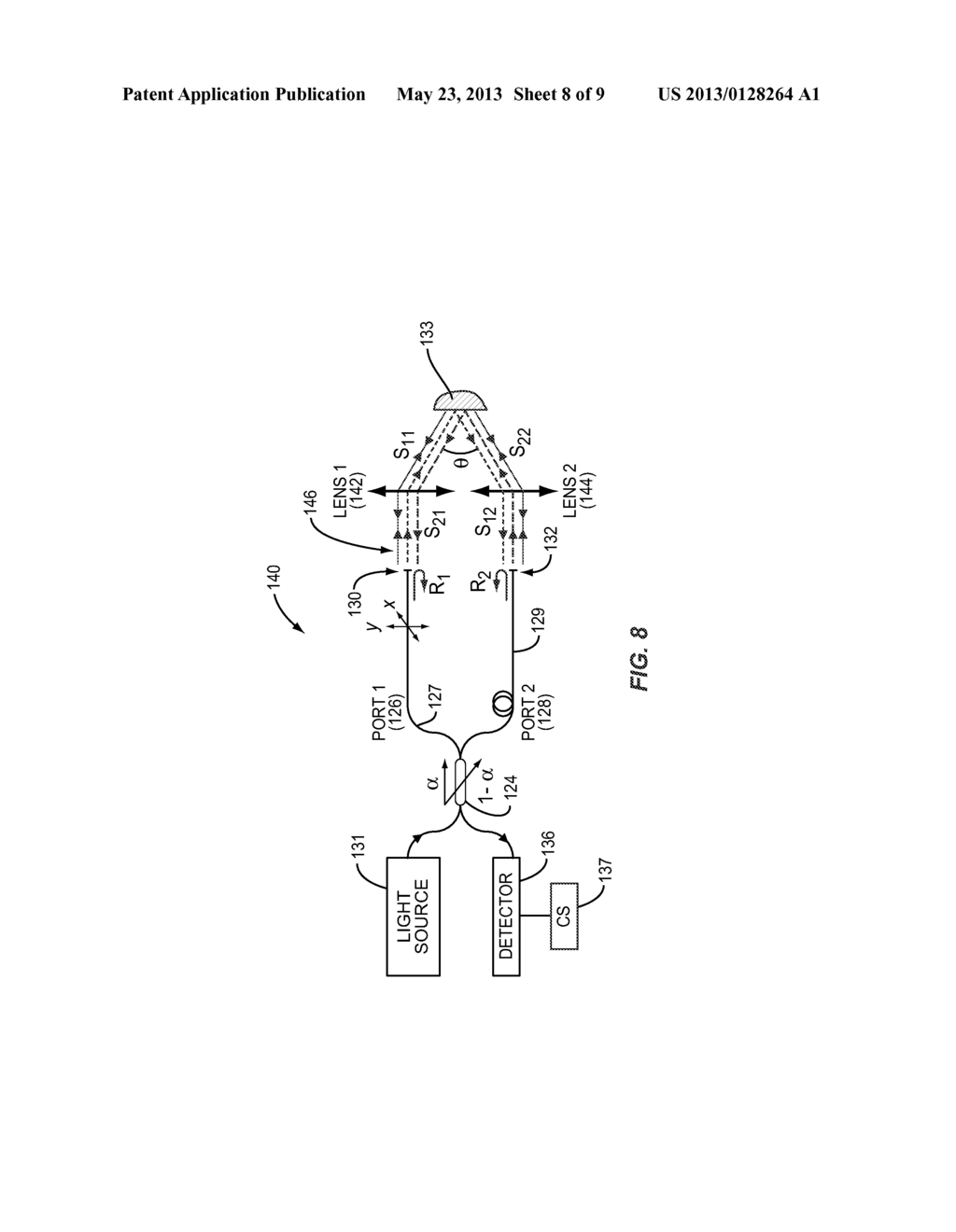 SINGLE-MODE OPTICAL FIBER-BASED ANGLE-RESOLVED LOW COHERENCE     INTERFEROMETRIC (LCI)(A/LCI) AND NON-INTERFEROMETRIC SYSTEMS AND METHODS - diagram, schematic, and image 09