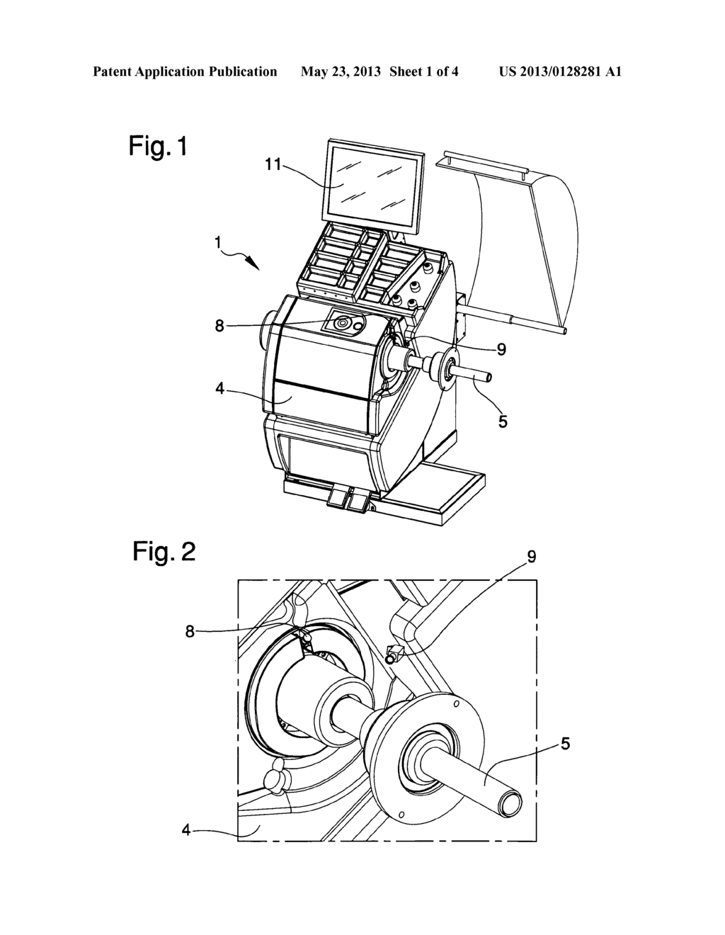 METHOD FOR DETECTING THE SHAPE AND/OR DIMENSIONS OF A WHEEL ON VEHICLE     REPAIR WORKSHOP MACHINES OR THE LIKE - diagram, schematic, and image 02