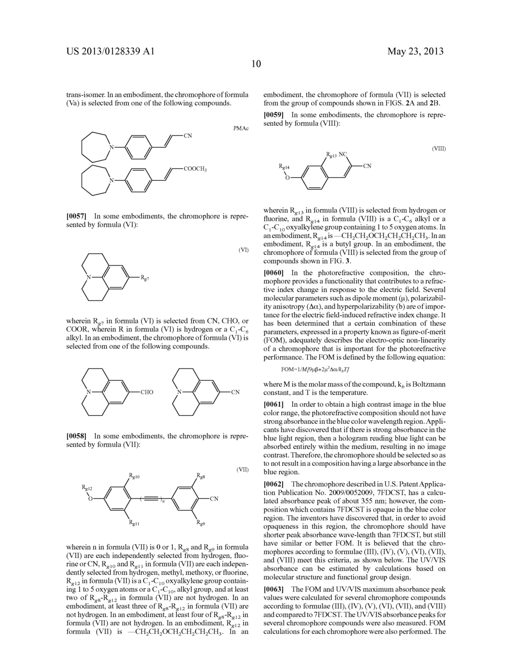 PHOTOREFRACTIVE COMPOSITION RESPONSIVE TO MULTIPLE LASER WAVELENGTHS     ACROSS THE VISIBLE LIGHT SPECTRUM - diagram, schematic, and image 15