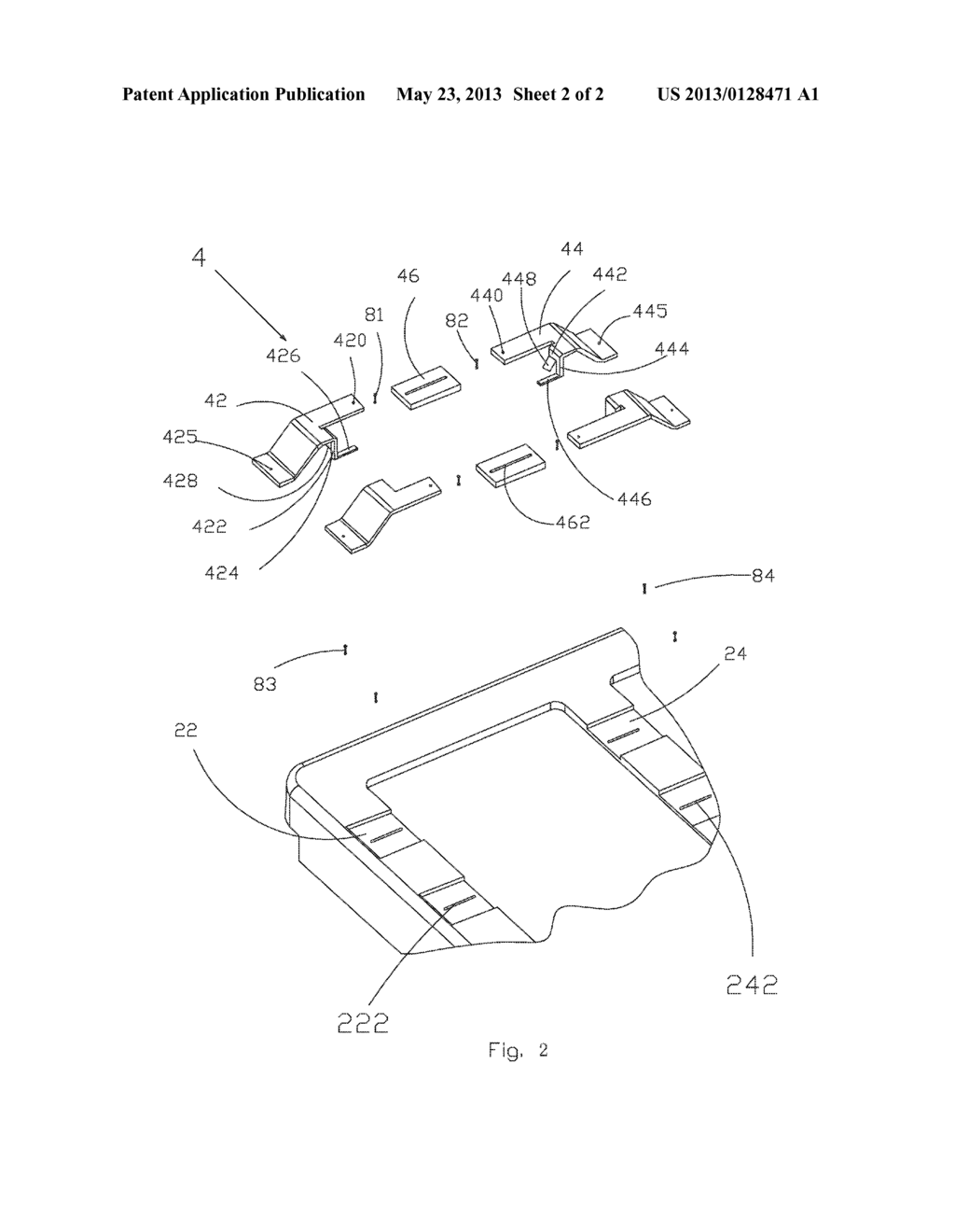 Display Device Back Panel with Adjustable PCB Mounting Seat - diagram, schematic, and image 03