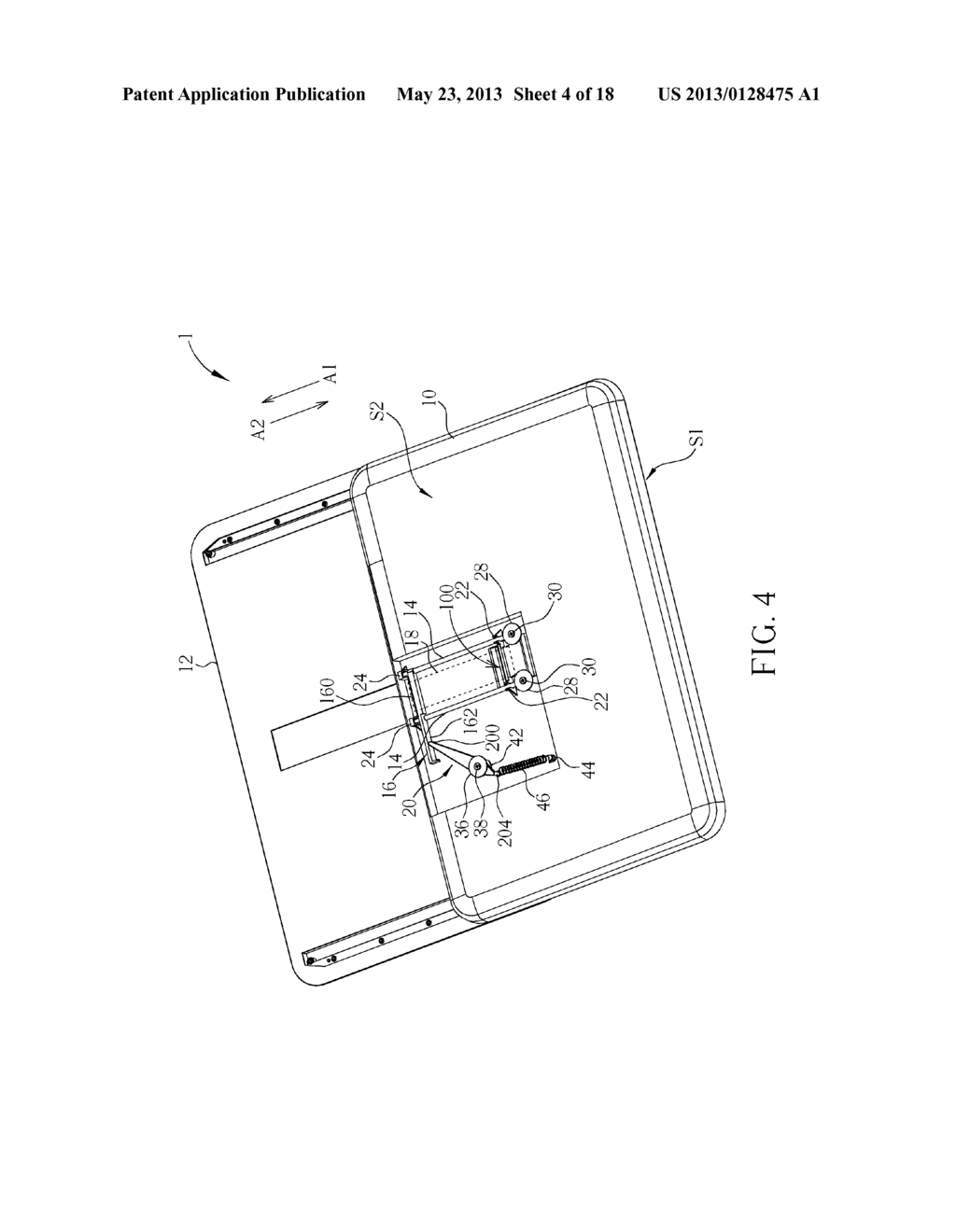 ELECTRONIC DEVICE WITH GUIDING MECHANISM FOR GUIDING FLEXIBLE PRINTED     CIRCUIT BOARD - diagram, schematic, and image 05