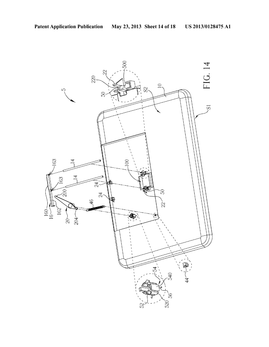 ELECTRONIC DEVICE WITH GUIDING MECHANISM FOR GUIDING FLEXIBLE PRINTED     CIRCUIT BOARD - diagram, schematic, and image 15