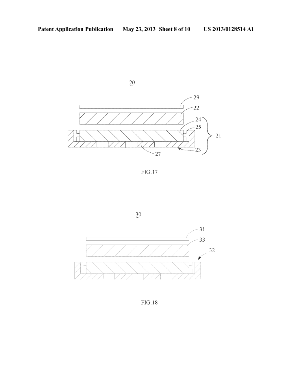 Mold for Back Frame and Bracing Piece, Method for Manufacturing Back     Frame, and Backlight System - diagram, schematic, and image 09