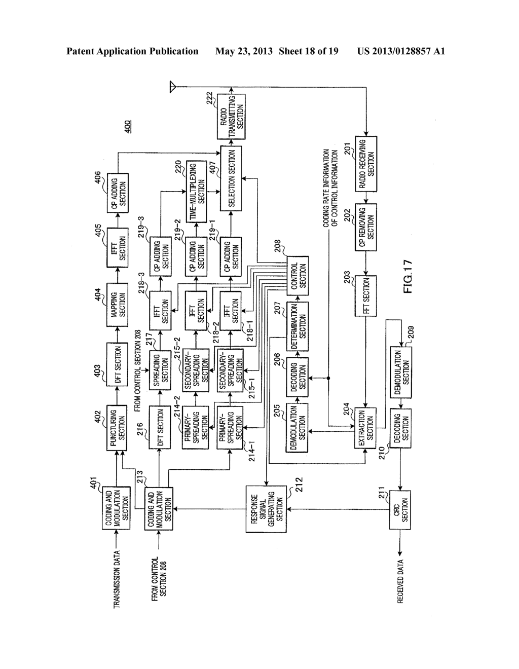 TERMINAL, BASE STATION AND SIGNAL TRANSMISSION CONTROL METHOD - diagram, schematic, and image 19