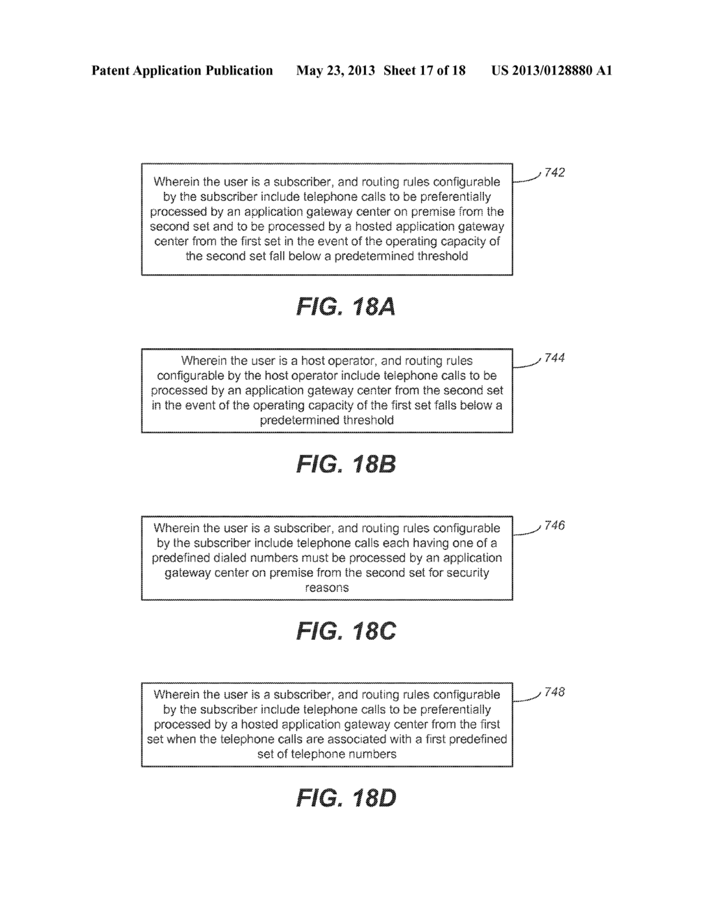 System and Method for Dynamic Telephony Resource Allocation Between     Premise and Hosted Facilities - diagram, schematic, and image 18