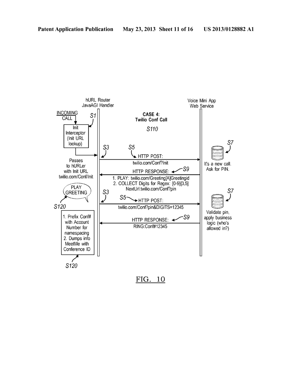 SYSTEM AND METHOD FOR PROCESSING TELEPHONY SESSIONS - diagram, schematic, and image 12