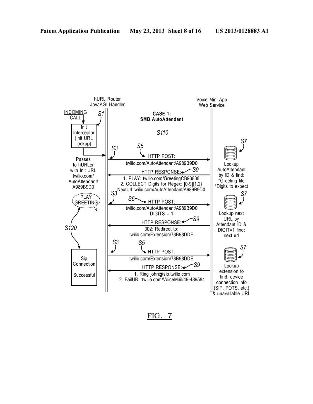 SYSTEM AND METHOD FOR PROCESSING TELEPHONY SESSIONS - diagram, schematic, and image 09