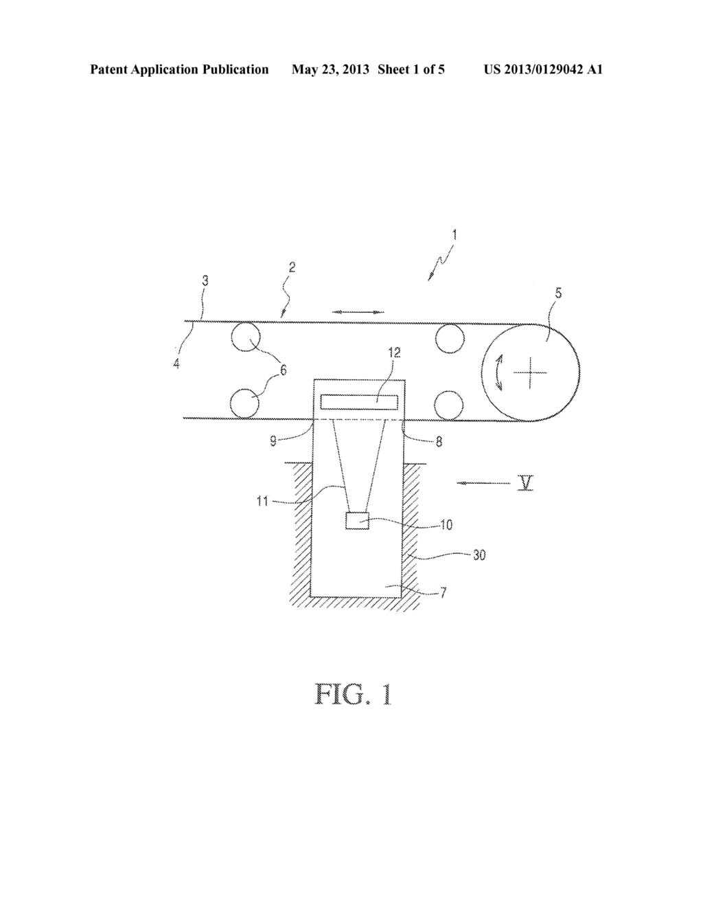 APPARATUS FOR MONITORING THE CONNECTION OF A CONVEYOR BELT BY MEANS OF     HIGH-ENERGY RAYS - diagram, schematic, and image 02