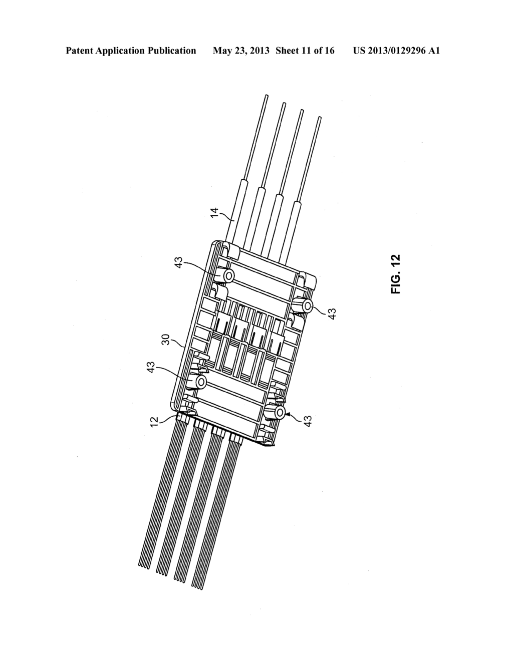 Breakout Assemblies and Associated Mounting Members for Fiber Optic     Applications - diagram, schematic, and image 12