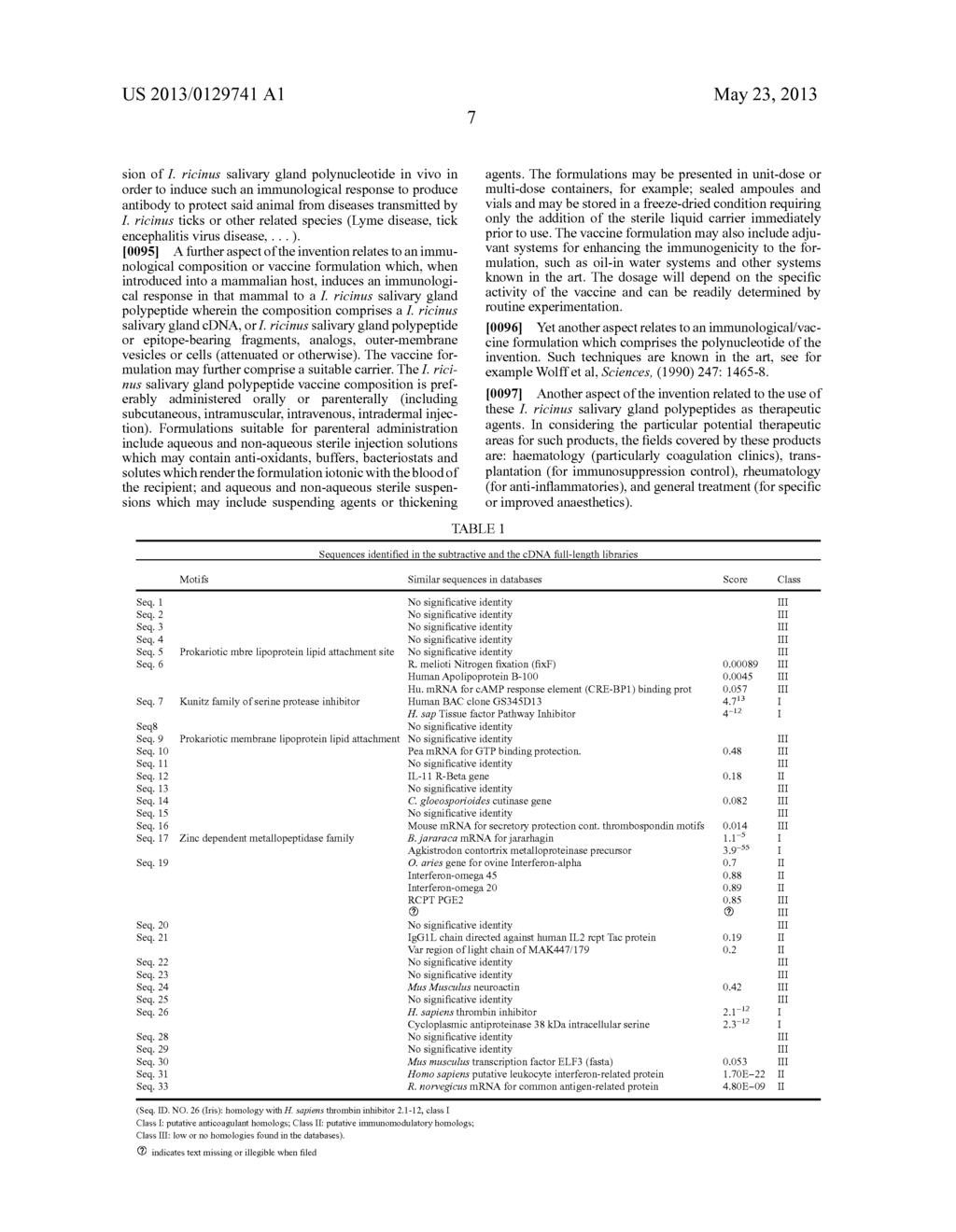 IDENTIFICATION AND MOLECULAR CHARACTERISATION OF PROTEINS, EXPRESSED IN     THE IXODES RICINUS SALIVARY GLANDS - diagram, schematic, and image 19