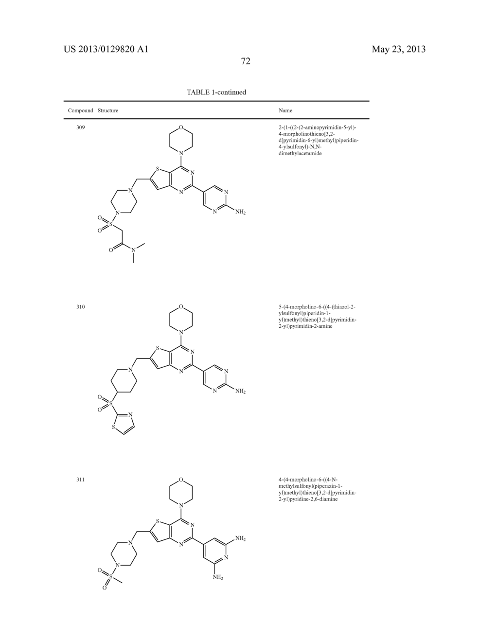 PHOSPHOINOSITIDE 3-KINASE INHIBITOR COMPOUNDS AND METHODS OF USE - diagram, schematic, and image 73