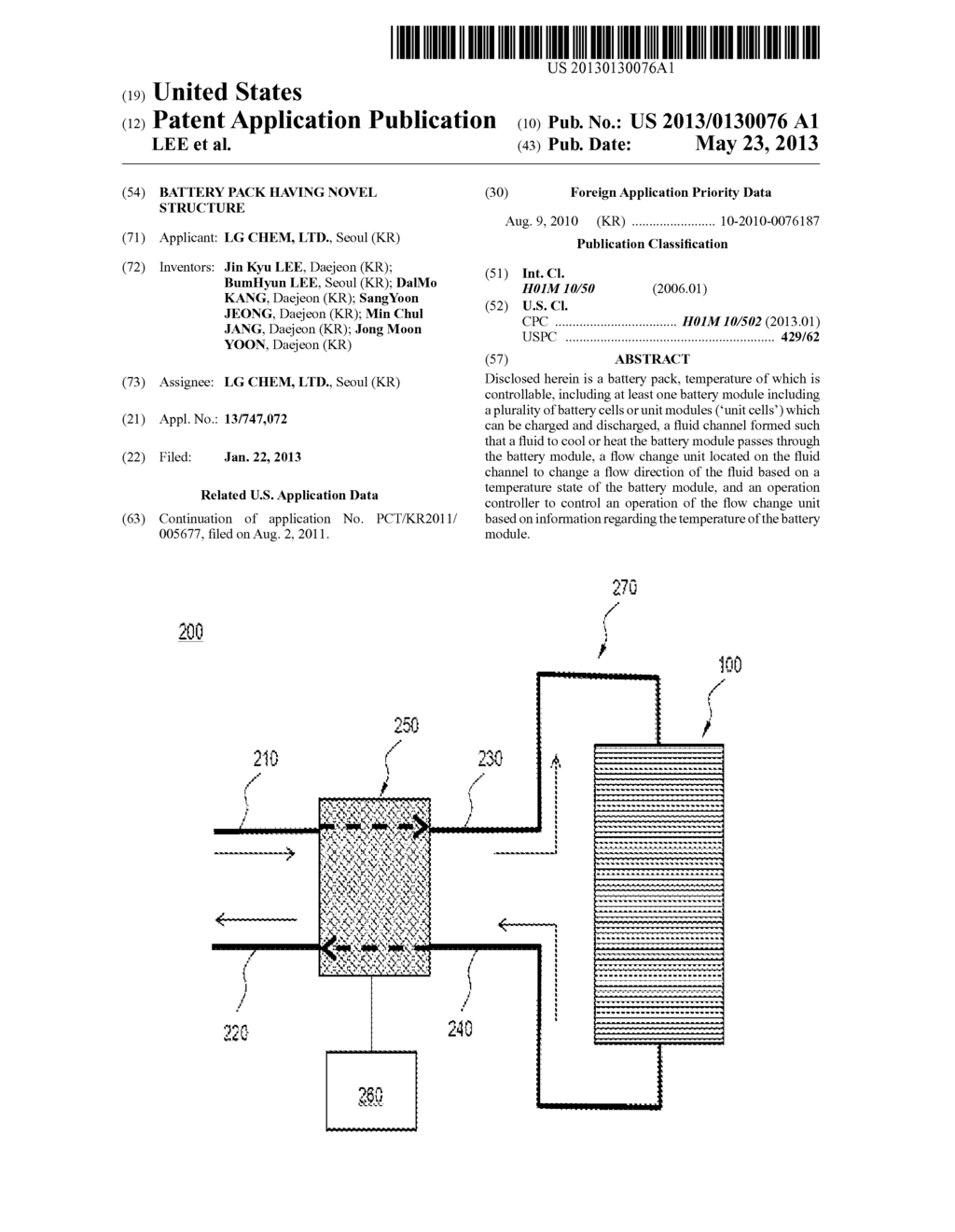 BATTERY PACK HAVING NOVEL STRUCTURE - diagram, schematic, and image 01