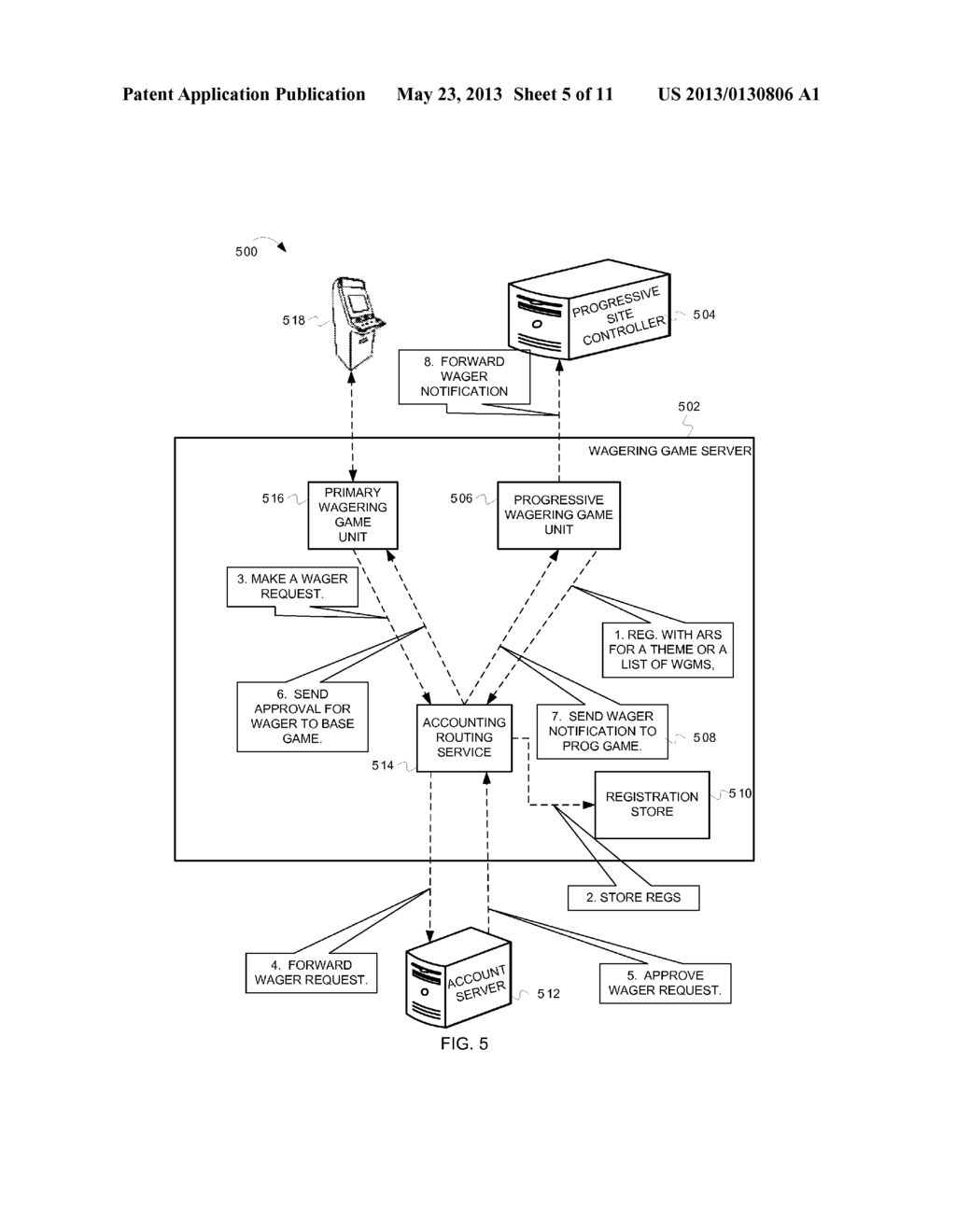 DISTRIBUTING INFORMATION IN A WAGERING GAME SYSTEM - diagram, schematic, and image 06