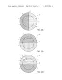 TWO-TONED COLOR GOLF BALL HAVING COLORED COMPONENT COVERED BY OPAQUE AND     TRANSLUCENT COVER PARTS diagram and image