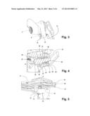 Rear derailleur device for a bicycle shifting system diagram and image