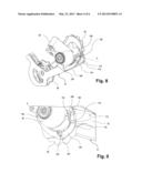 Rear derailleur device for a bicycle shifting system diagram and image