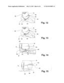 Rear derailleur device for a bicycle shifting system diagram and image