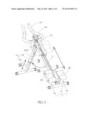 Exercise Device with Length Adjustable Leg diagram and image