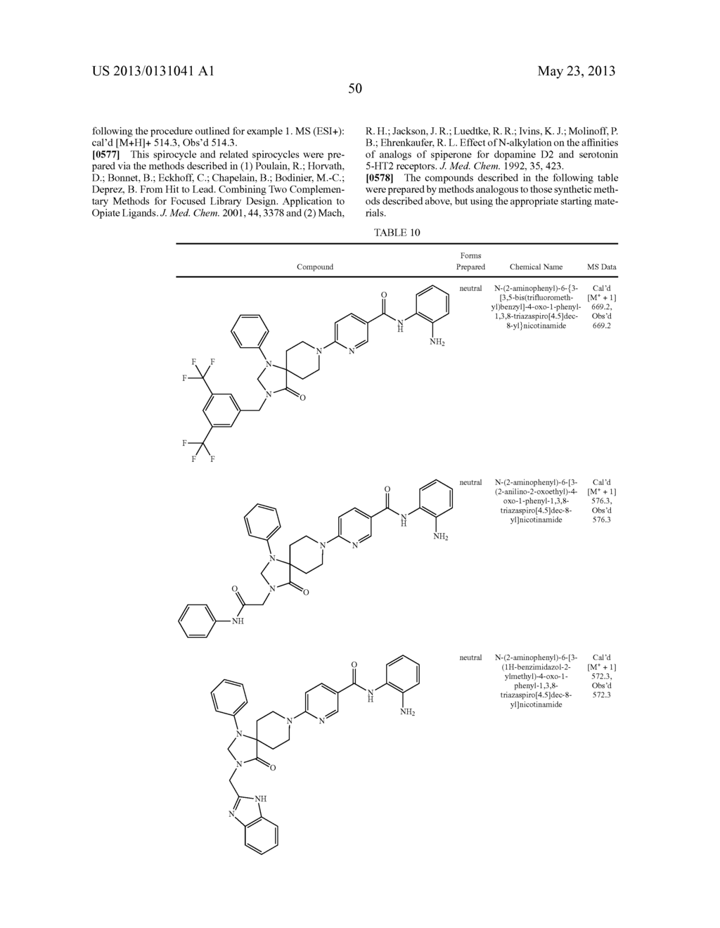 SPIROCYCLIC COMPOUNDS - diagram, schematic, and image 51