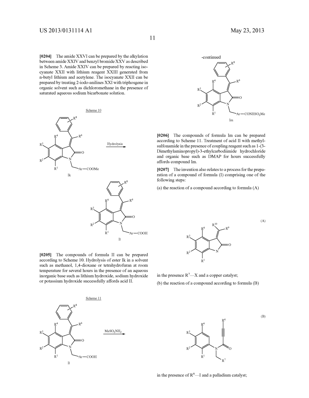 NOVEL ALKENE OXINDOLE DERIVATIVES - diagram, schematic, and image 12