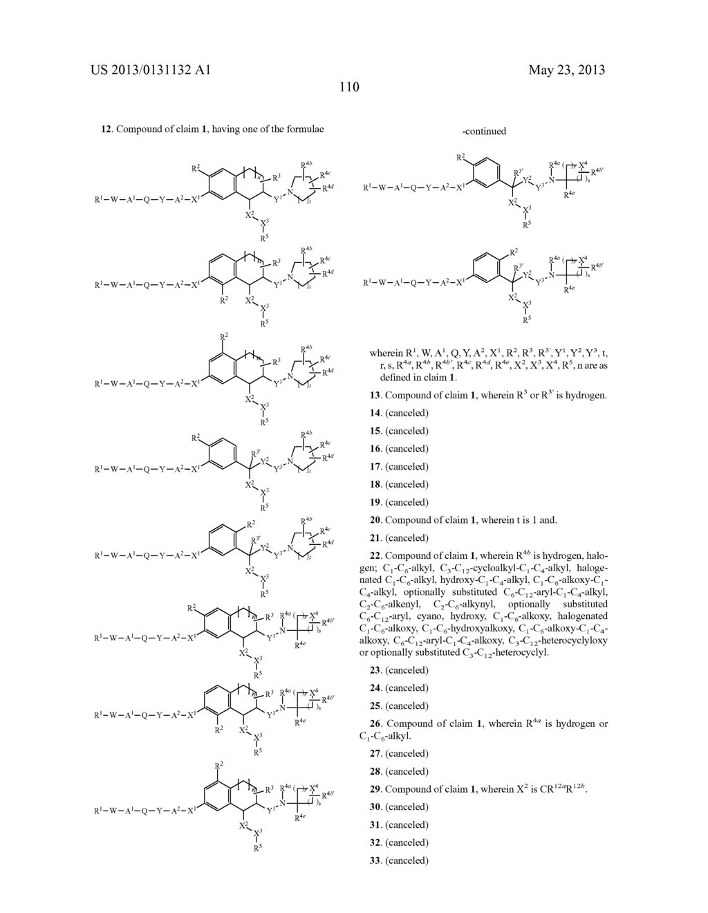 N-SUBSTITUTED AMINOBENZOCYCLOHEPTENE, AMINOTETRALINE, AMINOINDANE AND     PHENALKYLAMINE DERIVATIVES, PHARMACEUTICAL COMPOSITIONS CONTAINING THEM,     AND THEIR USE IN THERAPY - diagram, schematic, and image 111