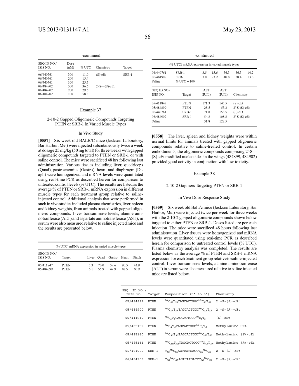 SUBSTITUTED 2'-AMINO AND 2'-THIO-BICYCLIC NUCLEOSIDES AND OLIGOMERIC     COMPOUNDS PREPARED THEREFROM - diagram, schematic, and image 57