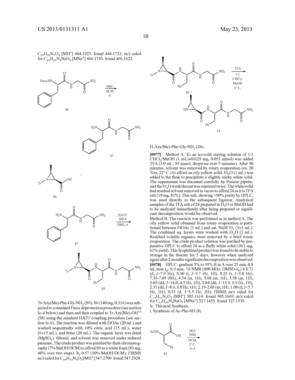 AZIRIDINE MEDIATED NATIVE CHEMICAL LIGATION - diagram, schematic, and image 13