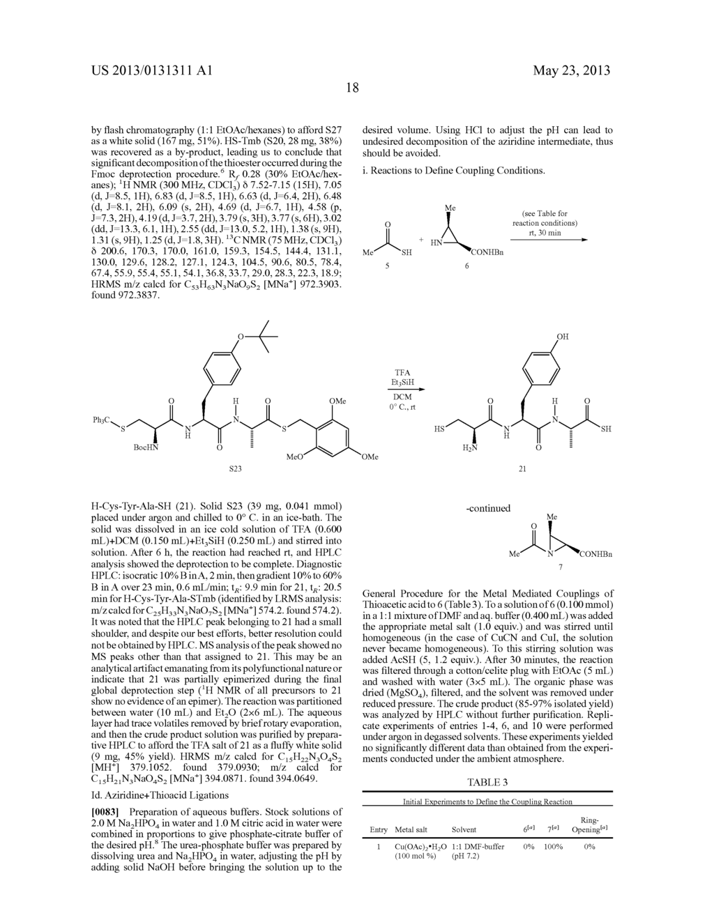 AZIRIDINE MEDIATED NATIVE CHEMICAL LIGATION - diagram, schematic, and image 21