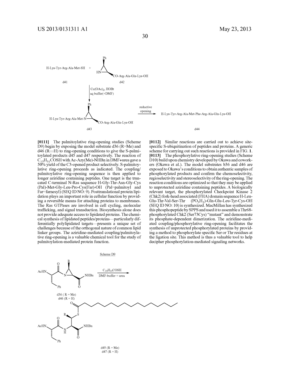 AZIRIDINE MEDIATED NATIVE CHEMICAL LIGATION - diagram, schematic, and image 33