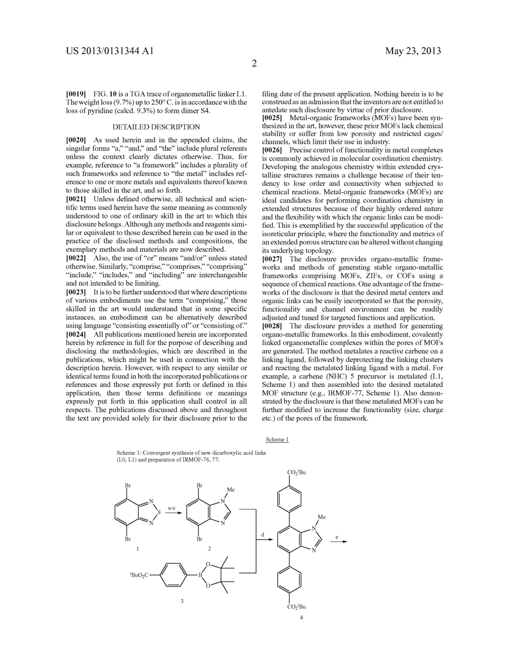 ORGANO-METALLIC FRAMEWORKS DERIVED FROM CARBENOPHILIC METALS AND METHODS     OF MAKING SAME - diagram, schematic, and image 10