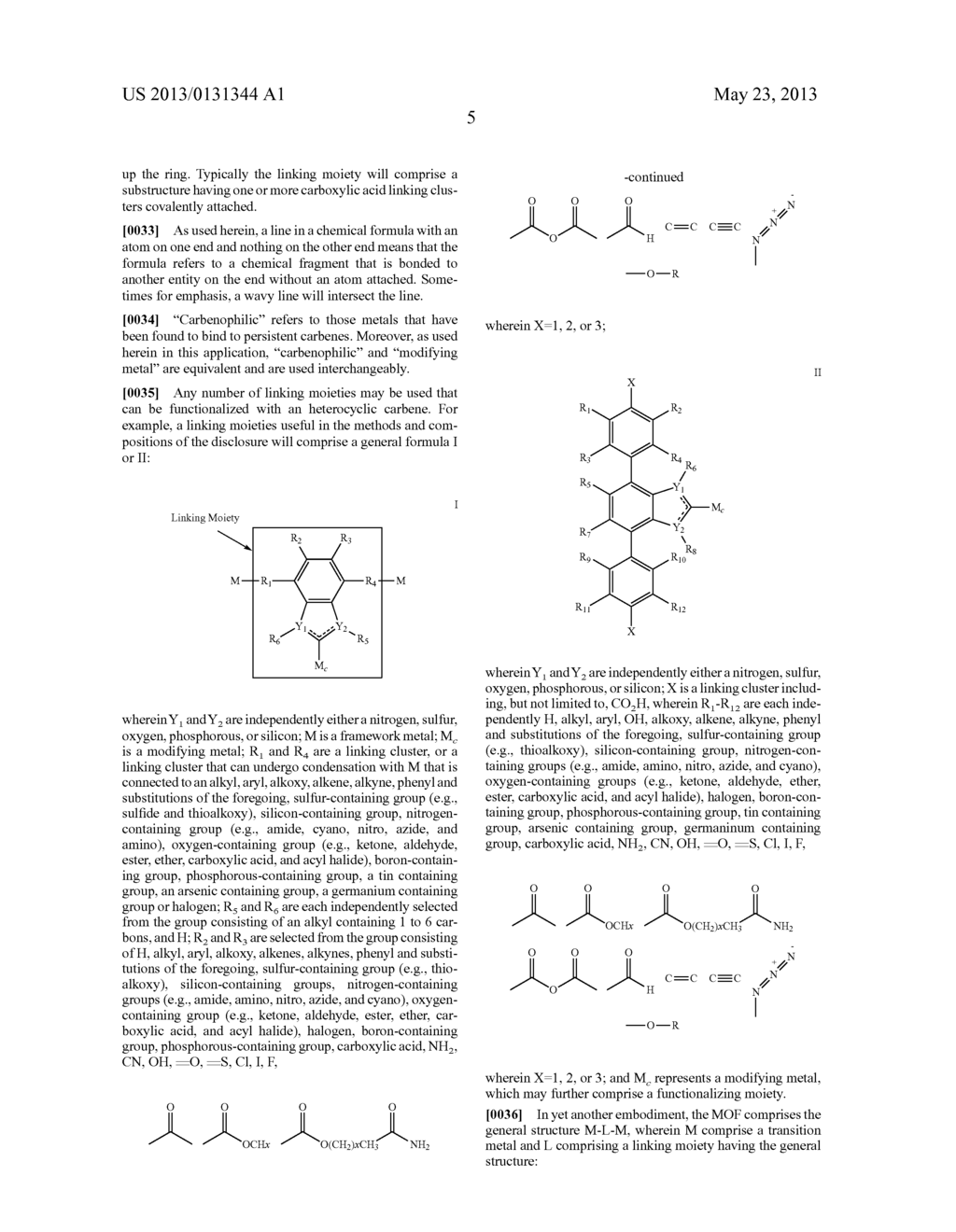 ORGANO-METALLIC FRAMEWORKS DERIVED FROM CARBENOPHILIC METALS AND METHODS     OF MAKING SAME - diagram, schematic, and image 13