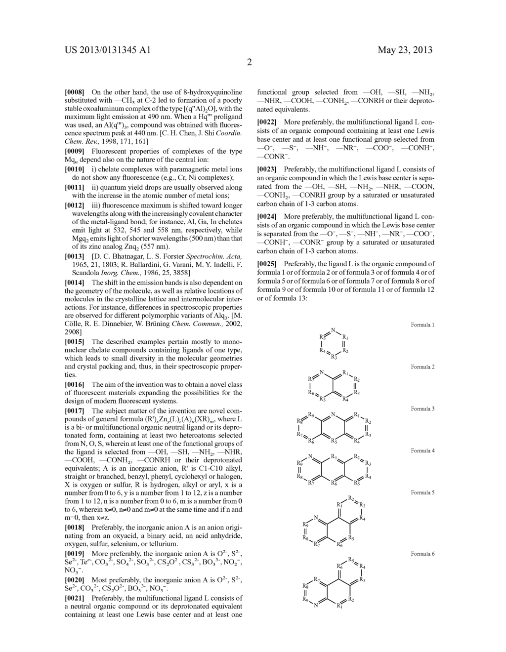 LUMINESCENT COMPOUNDS, METHOD OF PREPARATION OF LUMINESCENT COMPOUNDS AND     APPLICATIONS THEREOF - diagram, schematic, and image 06