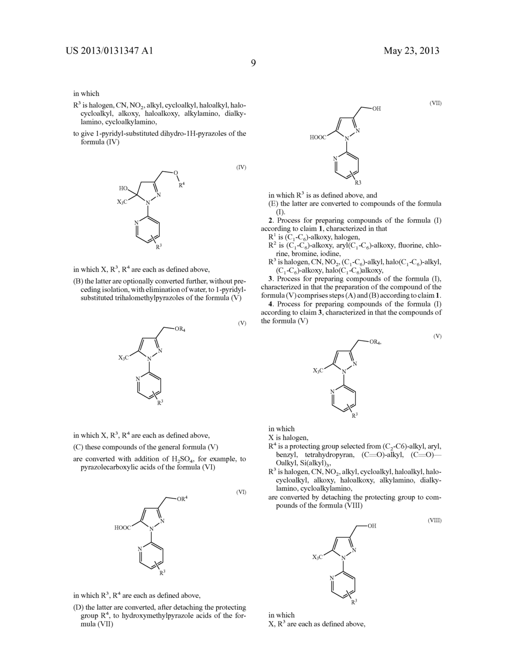 Process for Preparing Pyridyl-Substituted Pyrazoles - diagram, schematic, and image 10