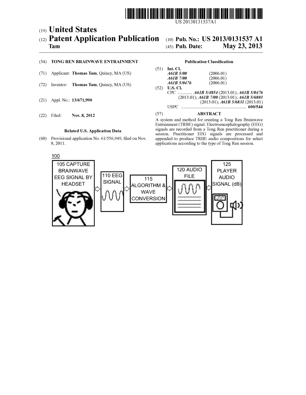 TONG REN BRAINWAVE ENTRAINMENT - diagram, schematic, and image 01