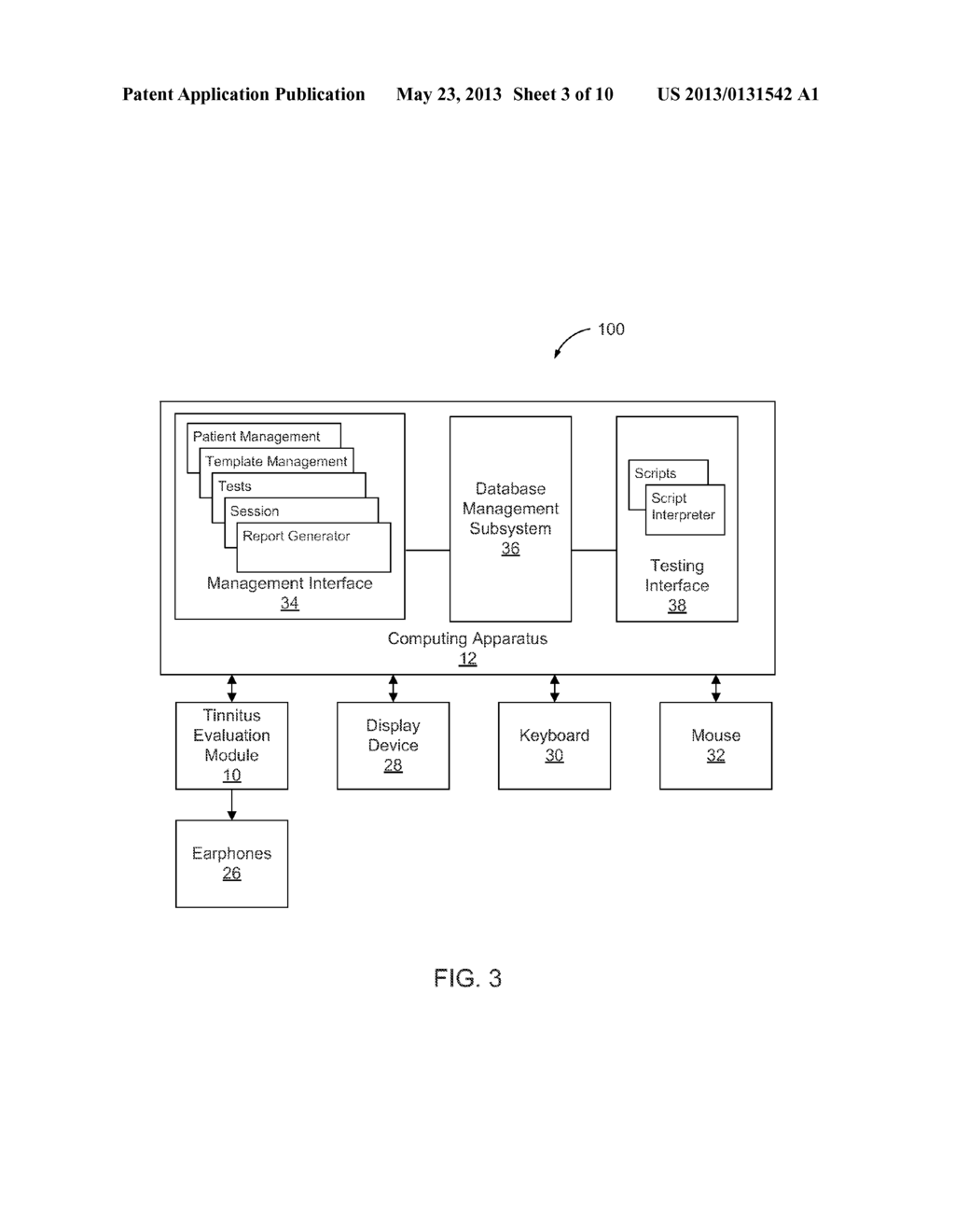 METHOD AND APPARATUS FOR TINNITUS EVALUATION - diagram, schematic, and image 04