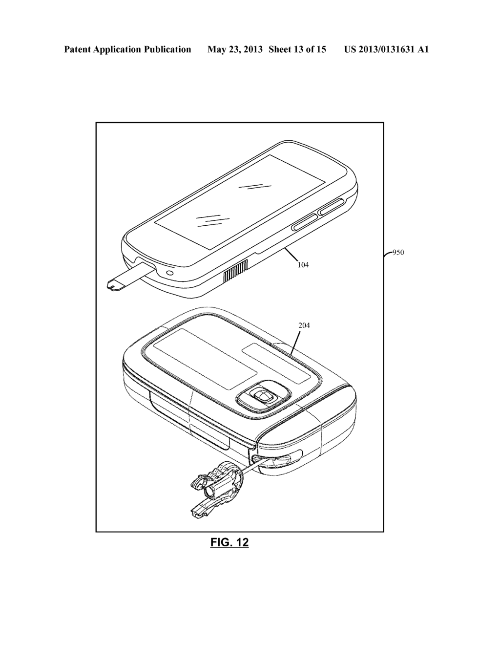 Diabetes Care Kit That Is Preconfigured To Establish A Secure     Bidirectional Communication Link Between A Blood Glucose Meter And     Insulin Pump - diagram, schematic, and image 14