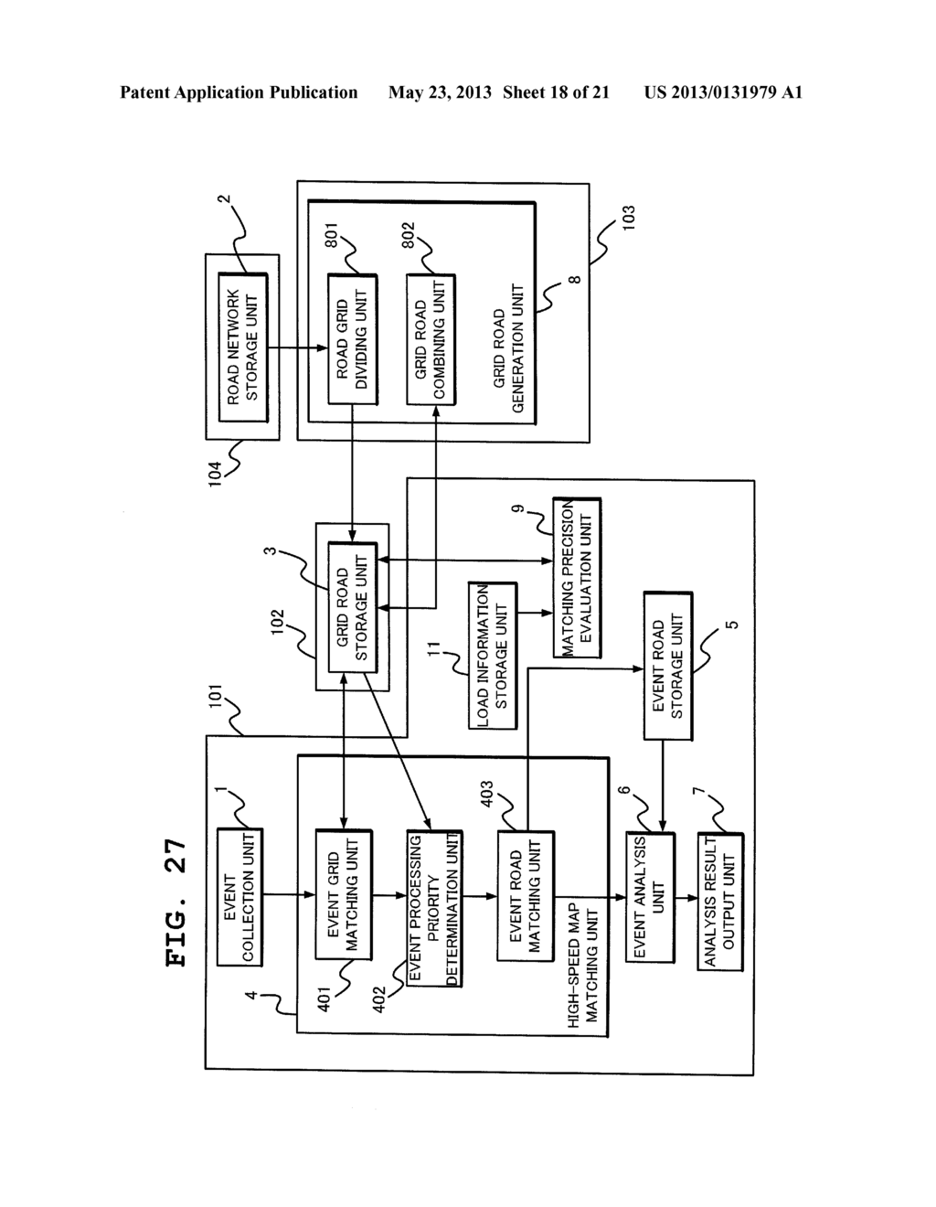 MAP MATCHING SYSTEM, MAP MATCHING METHOD AND PROGRAM - diagram, schematic, and image 19