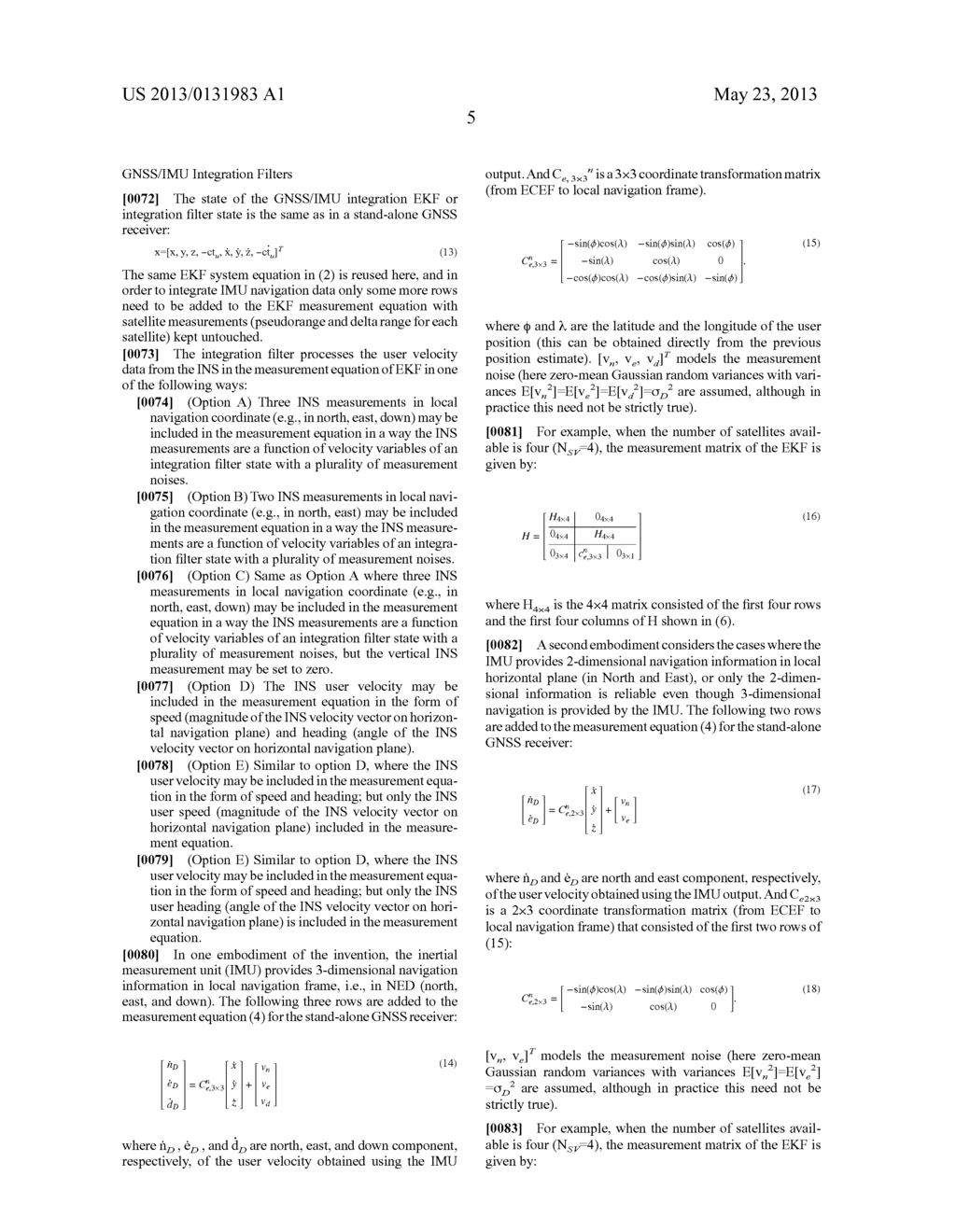 Low-Complexity Tightly-Coupled Integration Filter for Step Detection in a     Sensor-Assisted GNSS Receiver - diagram, schematic, and image 13