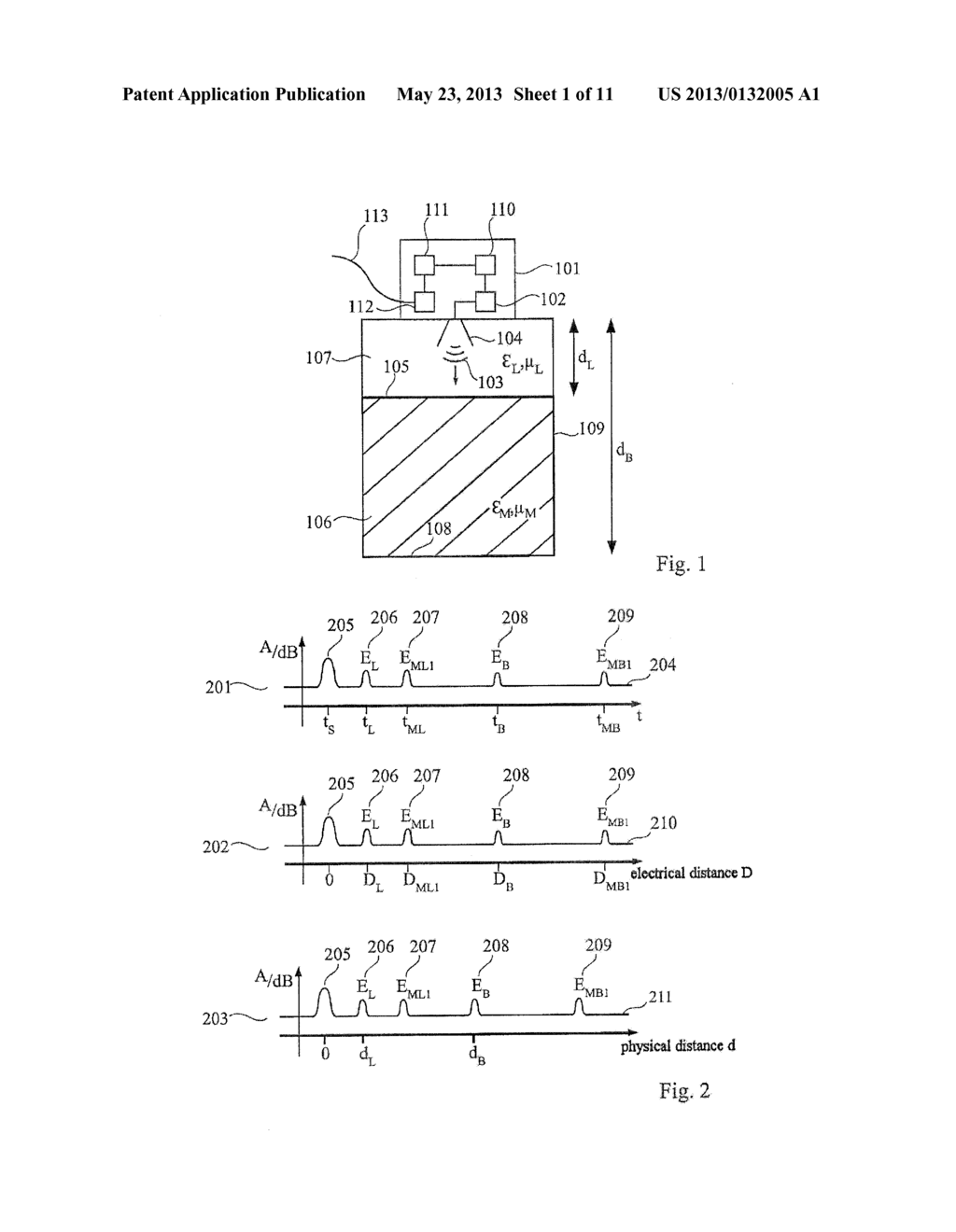 Process for detecting multiple echoes and bottom echoes - diagram, schematic, and image 02