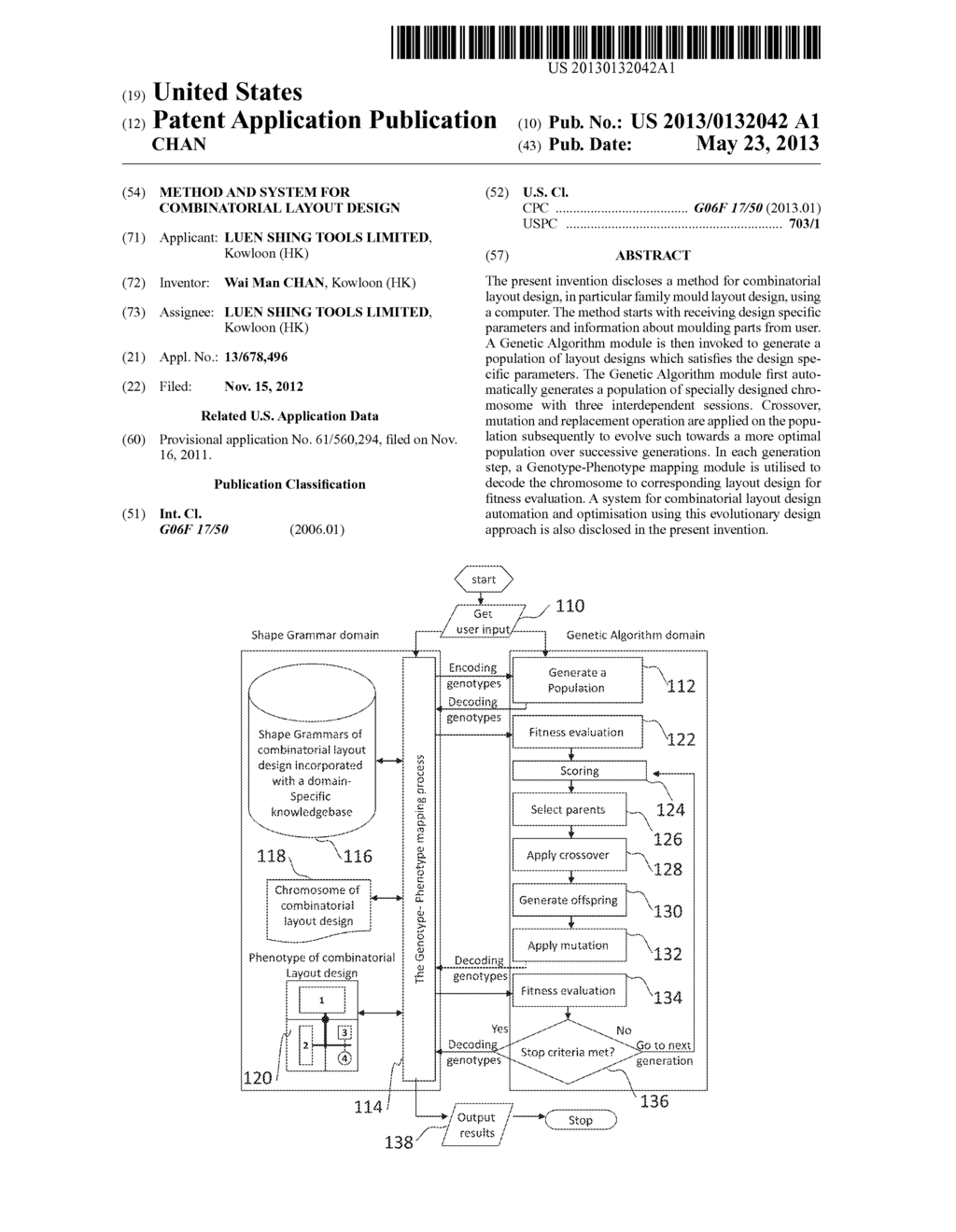 Method and System for Combinatorial Layout Design - diagram, schematic, and image 01