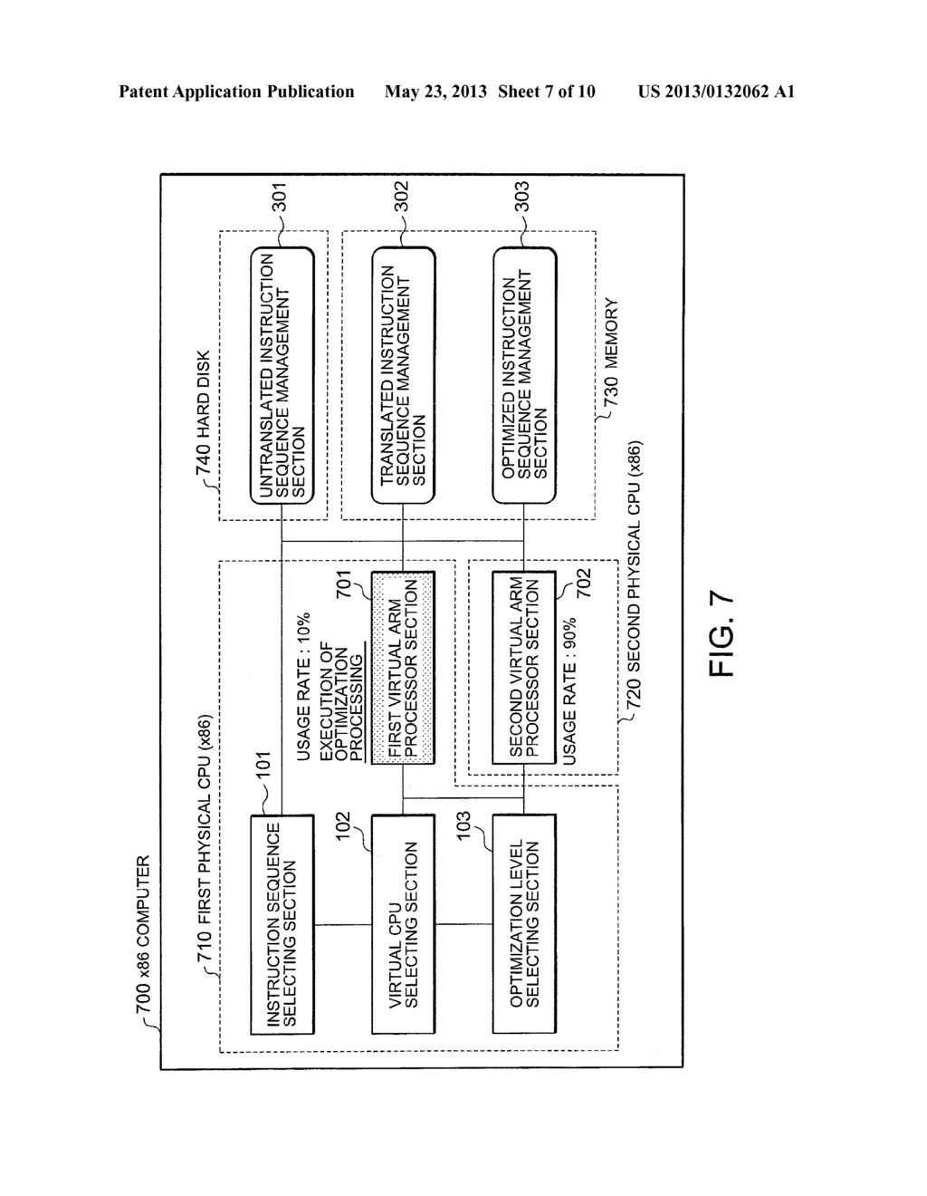 CPU EMULATION SYSTEM, CPU EMULATION METHOD, AND RECORDING MEDIUM HAVING A     CPU EMULATION PROGRAM RECORDED THEREON - diagram, schematic, and image 08