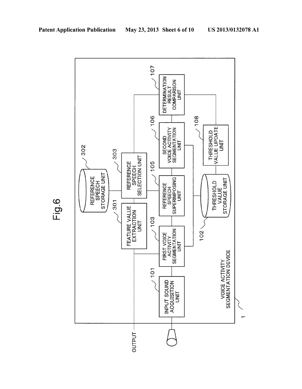 VOICE ACTIVITY SEGMENTATION DEVICE, VOICE ACTIVITY SEGMENTATION METHOD,     AND VOICE ACTIVITY SEGMENTATION PROGRAM - diagram, schematic, and image 07