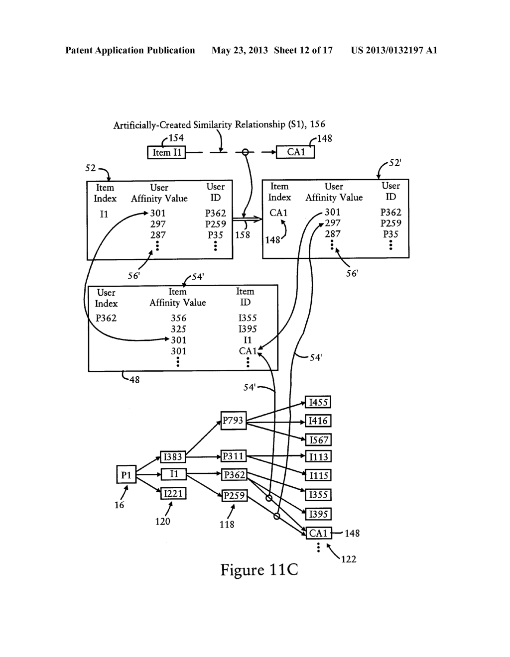 ADVERTISEMENT CAMPAIGN SYSTEM USING SOCIALLY COLLABORATIVE FILTERING - diagram, schematic, and image 13