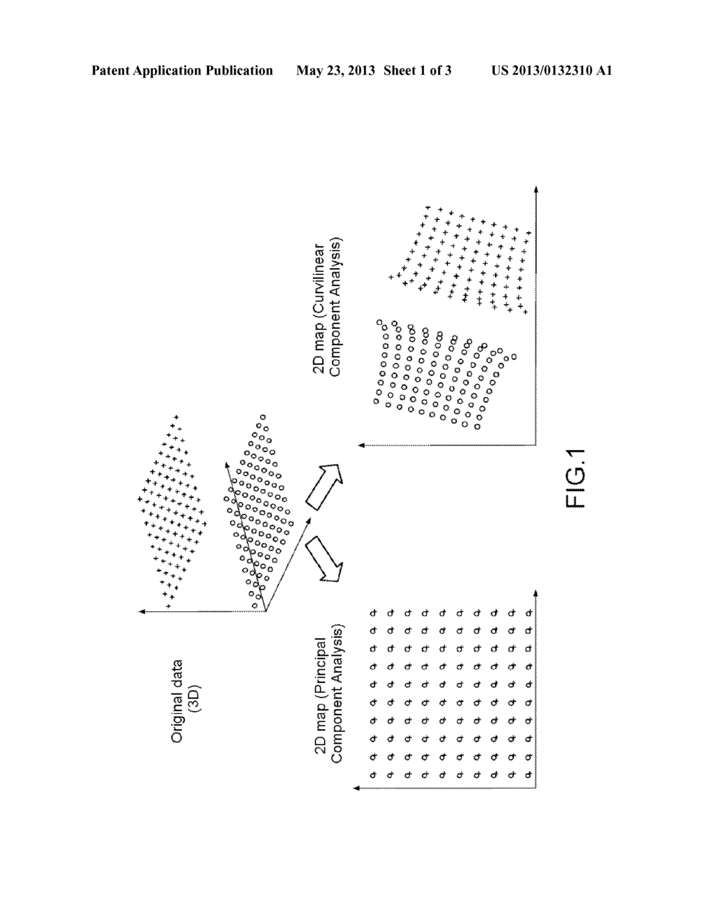 Method and System for Evaluating the Class of a Test Datum in a     Large-Dimension Data Space - diagram, schematic, and image 02