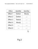 APPLYING EFFECTS TO ELECTRONIC MEDIA FILES diagram and image